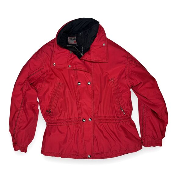 Boulder Gear Red Ski Jacket Women's Sz 10 ~ M 23 x 29" 3M Insulated Winter Coat - Picture 2 of 15